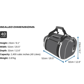 OverBoard wasserdichte Duffel Bag 40 Liter Schwarz Futures Fins per 69 95