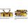 OverBoard wasserdichte Duffel Bag 60 Liter Gelb